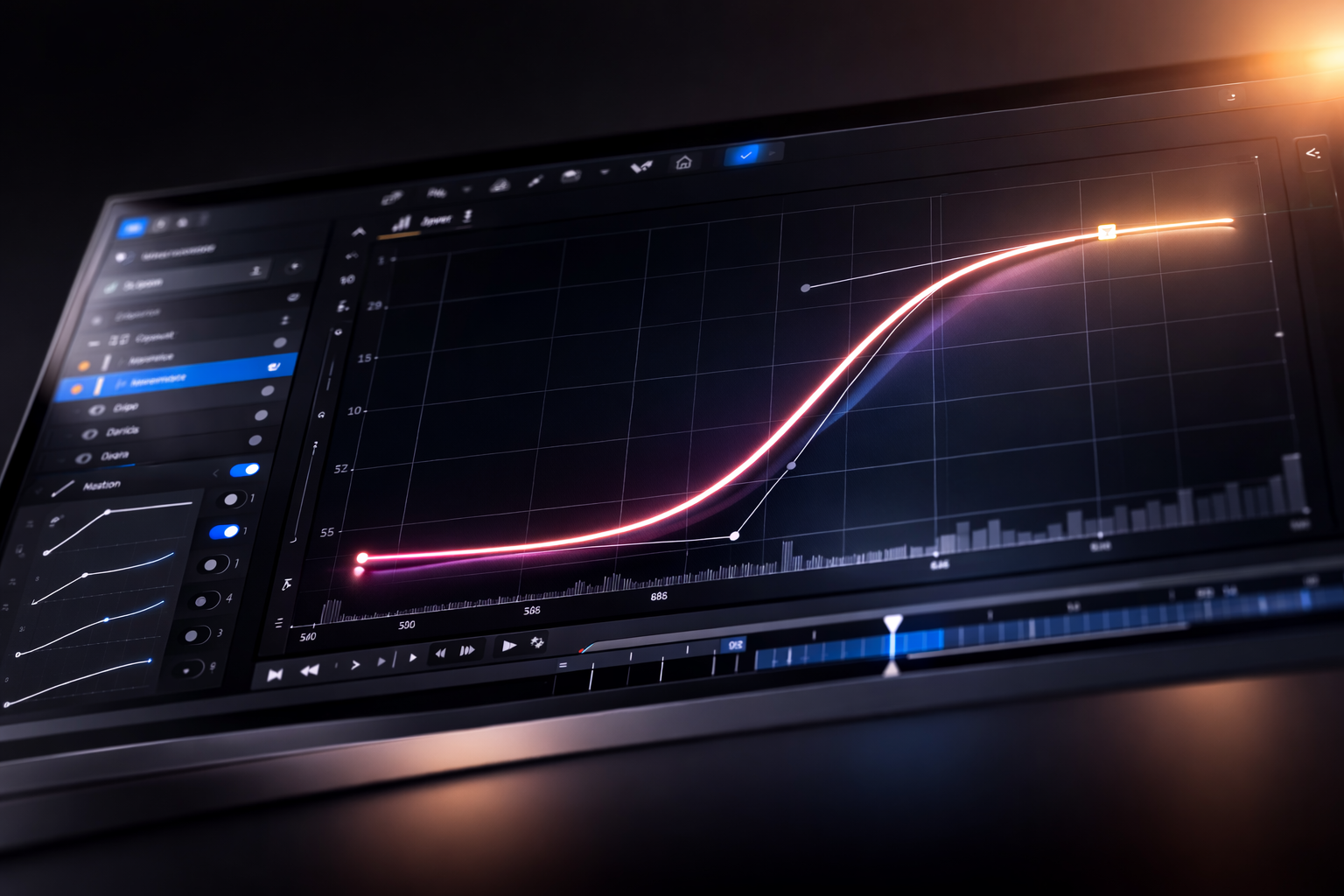 After Effects graph editor smooth transition speed curve example