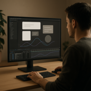 An image illustrating Clean UI Motion Design Inspiration for After Effects Editors