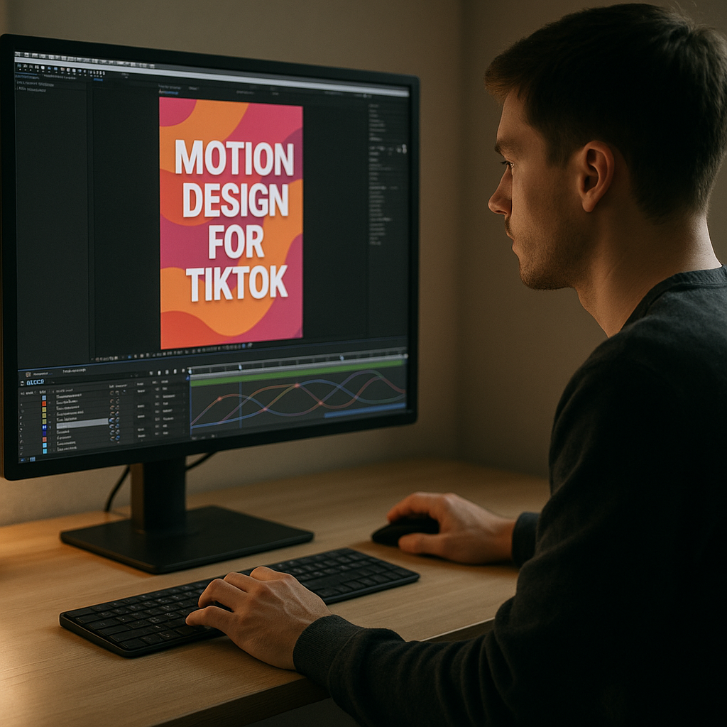 An image illustrating Motion Design for TikTok in After Effects: A Complete Workflow Guide