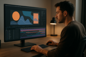 An image illustrating Motion Design in After Effects Workflow Guide for Modern Creators