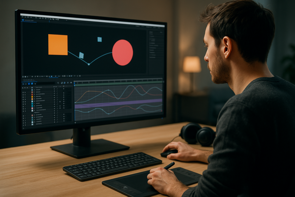 An image illustrating 2D Motion Graphics in After Effects A Complete Step by Step Tutorial