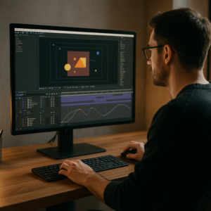 An image illustrating Motion Design Shortcuts and Workflow Systems for Faster After Effects Projects