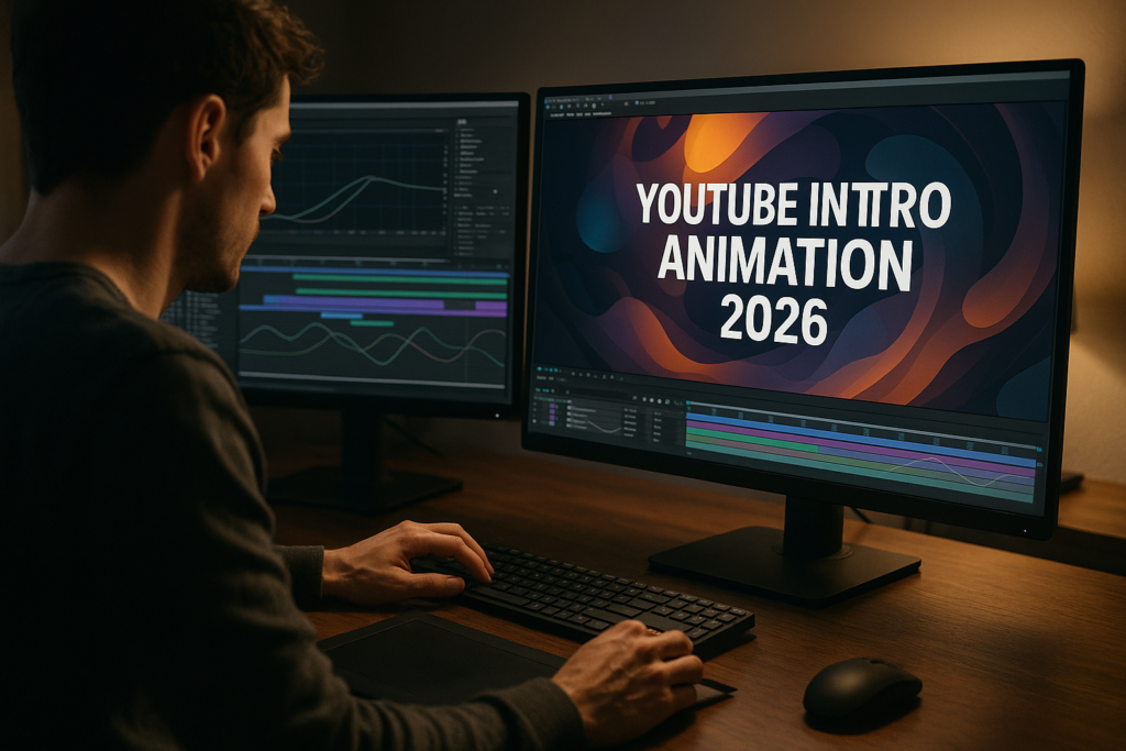 An image illustrating YouTube Intro Animation 2026 Guide for After Effects Creators