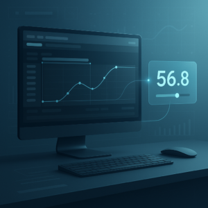 Animated number counter in After Effects showing increasing values with motion design style