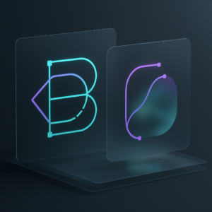 Comparison illustration of shape layers and masks usage in After Effects interface