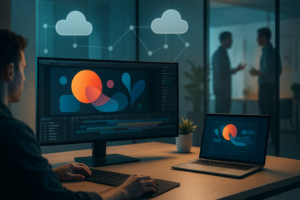 Creative workspace showing After Effects subscription options for video creators