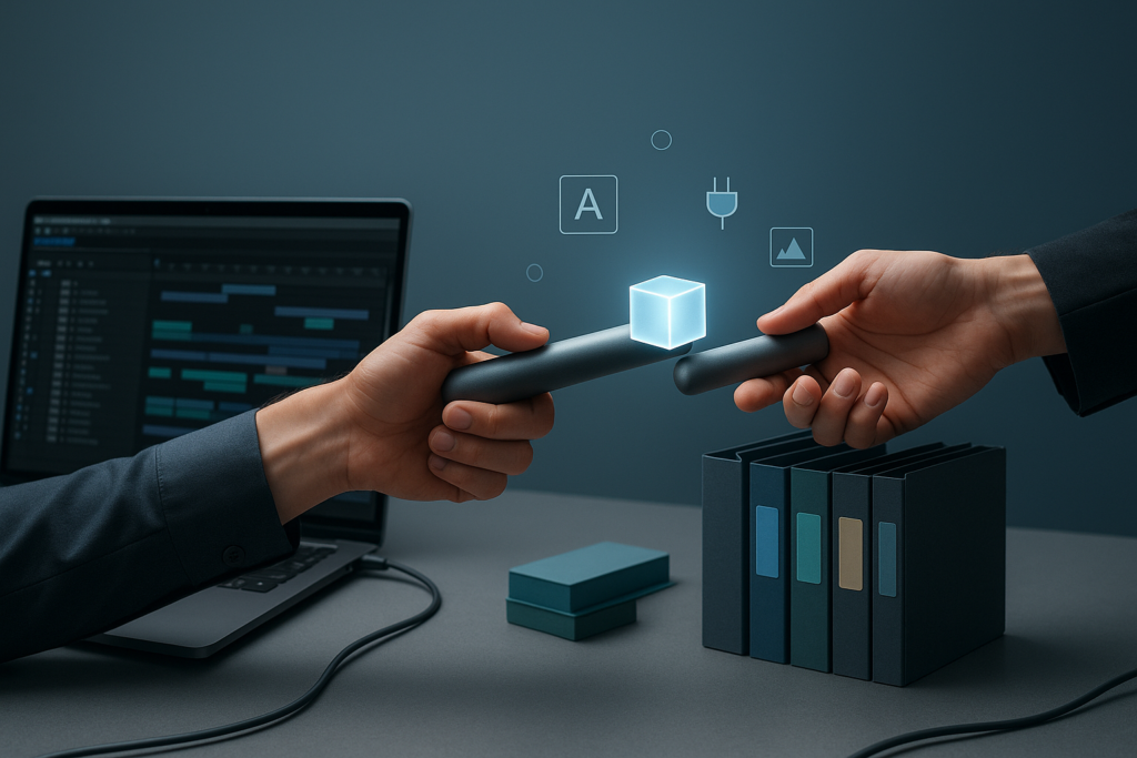 Organized After Effects project interface showing layers and compositions for smooth handoff