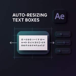 How to build auto resizing text boxes in after effects